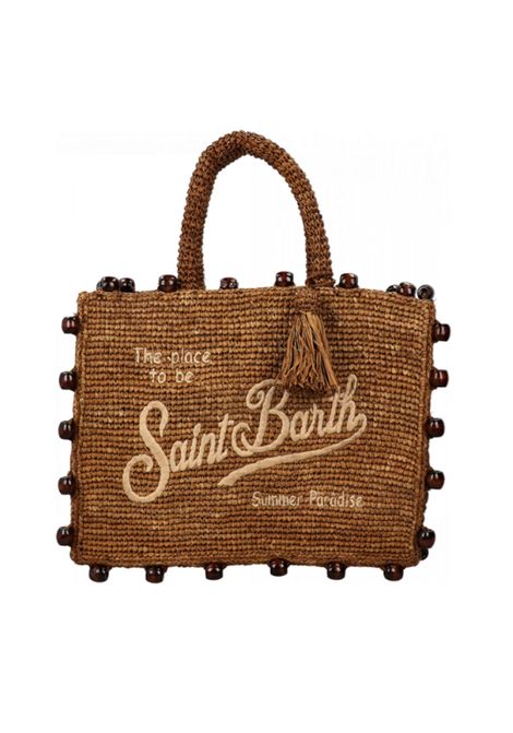 Borsa piccola Mc2 Saint Barth Colette raffia marrone perline MC2 SAINT BARTH | Borse | COLETTERAFFIA01109H19